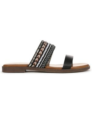 Blowfish Embellished Slide Sandals - Brown