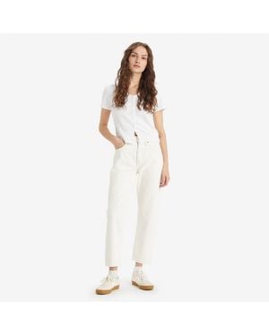 Levi's Queen Five Pocket Straight Leg Jeans - White