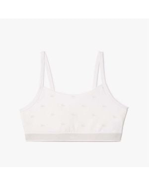 Lacoste Cotton Bralette - White