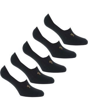 Farah Panari 5 Pack Invisiable Socks - Blue