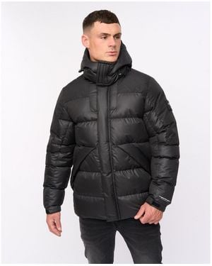 Crosshatch Panel Jacket - Black
