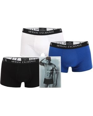 ARMANI EXCHANGE 3 Pack Boxers - Blue