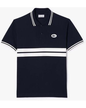 Lacoste Classic-fit Badge Polo Shirt - Blue