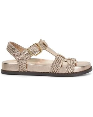 Dune Looking Flat Sandal - Natural