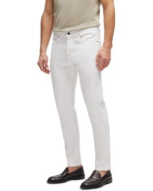 BOSS L-Taber-Detail Tapered-Fit Jeans - White