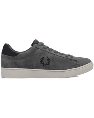 Fred Perry Spencer Suede Trainers Size 3 - Grey