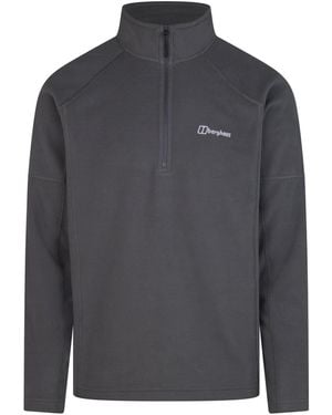 Berghaus Regular Fit Zip Neck High Collar Raglan Sleeve Sweatshirt - Grey