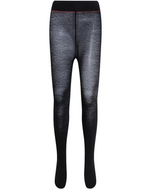 HUGO Print Logo Tights - Blue