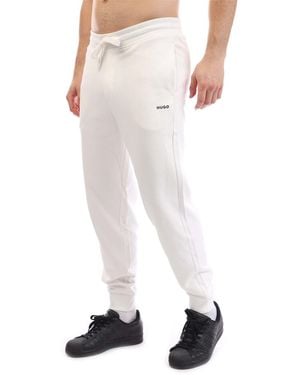HUGO Logo Print Tracksuit Bottoms - White
