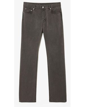 Lacoste Regular Fit Mineral Dyed Cotton Jeans - Grey