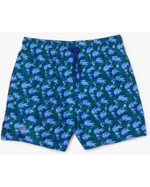 Lacoste X Minecraft Swim Shorts - Blue