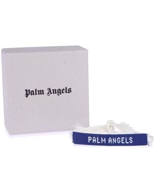 Palm Angels Accessories Logo Bracelet - Blue