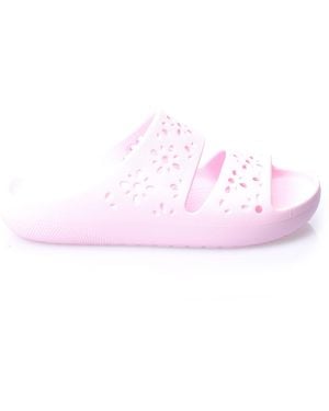 Crocs™ Classic Floral Cut Out Sandal - Pink