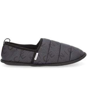Nicce London Quilted Slippers - Black