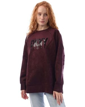 DKNY Scuba Pullover Sweatshirt - Purple