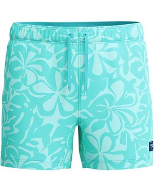 Speedo Redondo Edge Abstract Patterned Swim Trunk - Blue