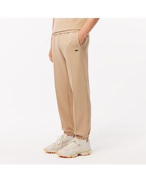 Lacoste Regular Fit Piqué Joggers - Natural
