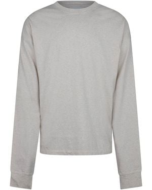 Drew House Adults Heavyweight Long Sleeve T-Shirt - Grey