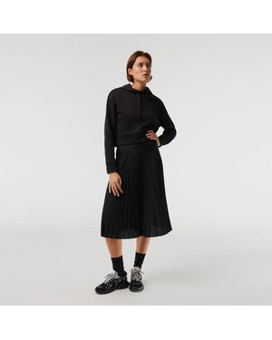 Lacoste Waist Flowing Pleated Skirt - Black