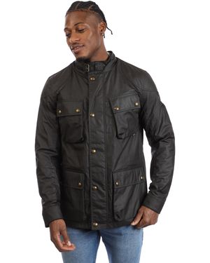 Belstaff Waxed Cotton Fieldmaster Jacket - Black
