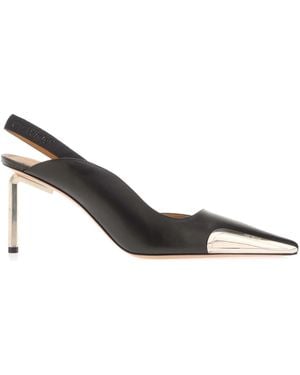 Off-White c/o Virgil Abloh Allen Frame Slingback Court Shoes Size 5 - Black