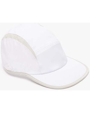 Lacoste Jockey Cap With Contrast Cutouts - White