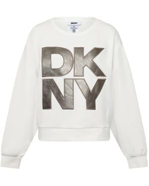 DKNY Long Sleeve Met 8 (Xs) - White