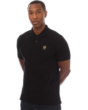 Belstaff Cotton Pique Polo Shirt - Black