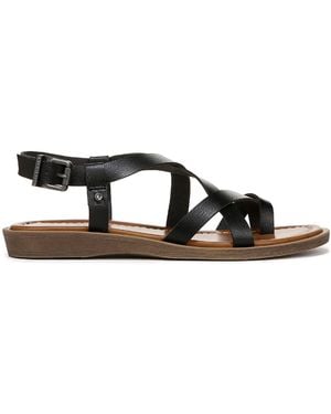 Blowfish Devon 3 Open Toe Flat Sandals 4 (37) - Black