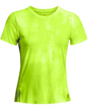 Under Armour Womenss Ua Launch Elite Printed T-Shirt - Green