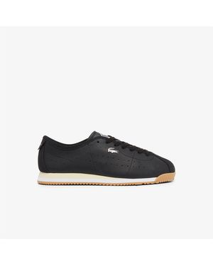 Lacoste Club-Low Leather Trainers Size 6.5 - Black