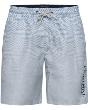 Crosshatch Layotta Regular Fit Swim Shorts - Blue