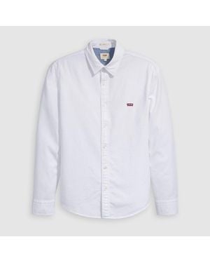 Levi's Hm Slim Fit Long Sleeve Collared Shirt - White
