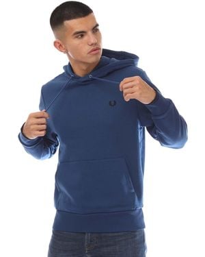 Fred Perry Tipped Hoodie - Blue