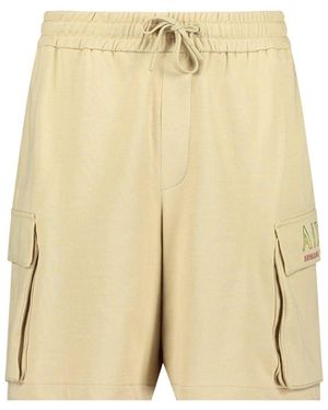 ARMANI EXCHANGE Summer Beats Sweat Shorts - Natural