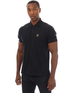 Belstaff Cotton Pique Polo Shirt - Black