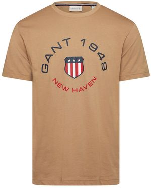 GANT Graphic T-Shirt - Natural