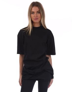 Off-White c/o Virgil Abloh Arrow Twist T Shirt Dress - Black