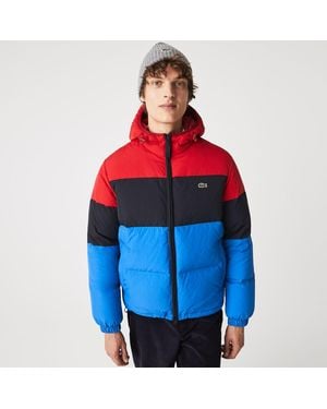 Lacoste Lightweight Water-Resistant Puffer Jacket - Red