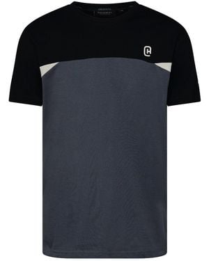 Crosshatch Castlebay Crew Neck Short Sleeve Jersey T-Shirt - Black