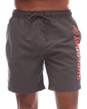 Superdry Code Core Sport 17 Inch Swim Shorts - Grey