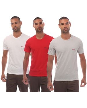 HUGO 3 Pack Of T-Shirts - Red
