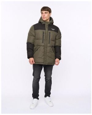Crosshatch Panel Jacket - Brown