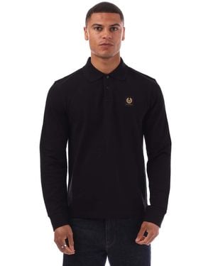 Belstaff Long Sleeved Polo Shirt - Black
