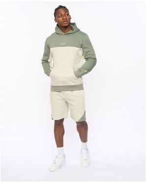 Crosshatch Castlebay Hooded Neck Long Sleeve Sweatshirt - Green