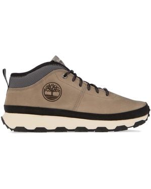 Timberland Winsor Trail Mid Lace Trainers - Brown