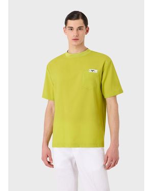 Emporio Armani Micro Logo T-Shirt - Yellow