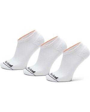 Timberland 3 Pack Of Core No Show Socks - White