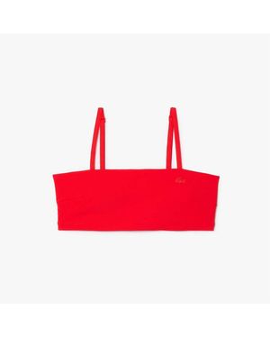 Lacoste Dry Uv Protect Technical Bralette - Red
