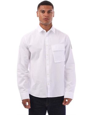 Belstaff Dye Cotton Scale Shirt - Purple